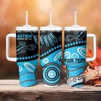 Different Not Less Autism Awareness Australia Personalised Tumbler With Handle Aboriginal Lizards