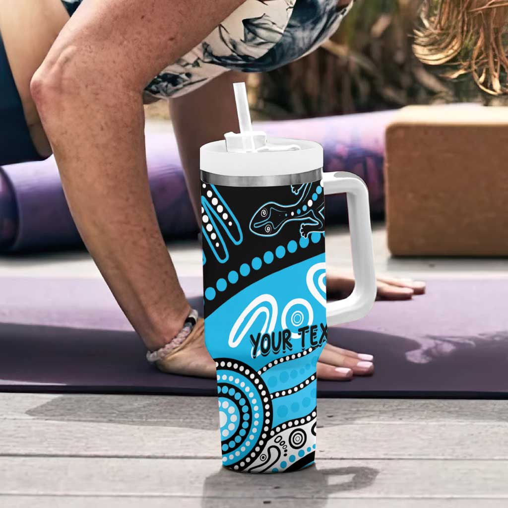 Different Not Less Autism Awareness Australia Personalised Tumbler With Handle Aboriginal Lizards