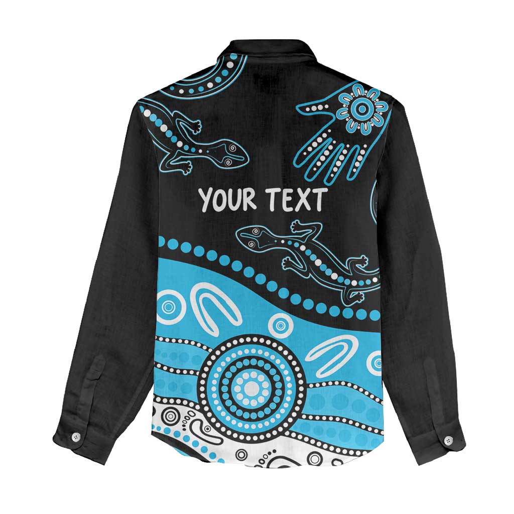 Different Not Less Autism Awareness Australia Personalised Women Casual Shirt Aussie Aboriginal Lizards