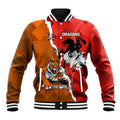 Personalised Dragons And Tigers Rugby Baseball Jacket Sporty Style