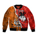 Personalised Dragons And Tigers Rugby Bomber Jacket Sporty Style