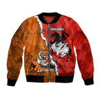 Personalised Dragons And Tigers Rugby Bomber Jacket Sporty Style