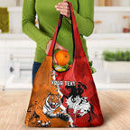 Personalised Dragons And Tigers Rugby Grocery Bag Sporty Style