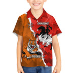 Personalised Dragons And Tigers Rugby Hawaiian Shirt Sporty Style