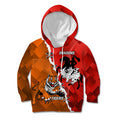 Personalised Dragons And Tigers Rugby Kid Hoodie Sporty Style