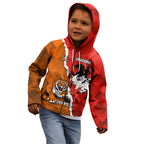 Personalised Dragons And Tigers Rugby Kid Hoodie Sporty Style