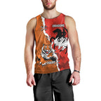 Personalised Dragons And Tigers Rugby Men Tank Top Sporty Style
