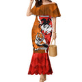 Personalised Dragons And Tigers Rugby Mermaid Dress Sporty Style