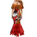 Personalised Dragons And Tigers Rugby Mermaid Dress Sporty Style