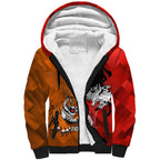 Personalised Dragons And Tigers Rugby Sherpa Hoodie Sporty Style