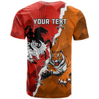 Personalised Dragons And Tigers Rugby T Shirt Sporty Style