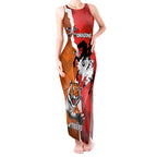 Personalised Dragons And Tigers Rugby Tank Maxi Dress Sporty Style