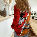 Personalised Dragons And Tigers Rugby Women Casual Shirt Sporty Style