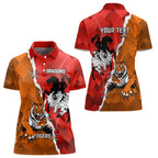 Personalised Dragons And Tigers Rugby Women Polo Shirt Sporty Style