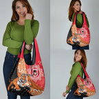 Personalised Dragons And Tigers Rugby Grocery Bag Aboriginal Art