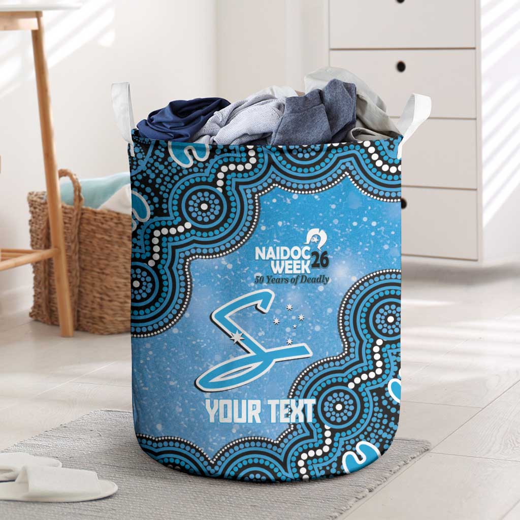 Adelaide Strikers NAIDOC Week 2026 Custom Laundry Basket 50 Years Deadly Indigenous Art Glitter Effect