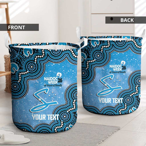 Adelaide Strikers NAIDOC Week 2026 Custom Laundry Basket 50 Years Deadly Indigenous Art Glitter Effect