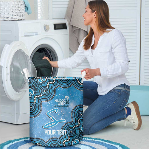 Adelaide Strikers NAIDOC Week 2026 Custom Laundry Basket 50 Years Deadly Indigenous Art Glitter Effect