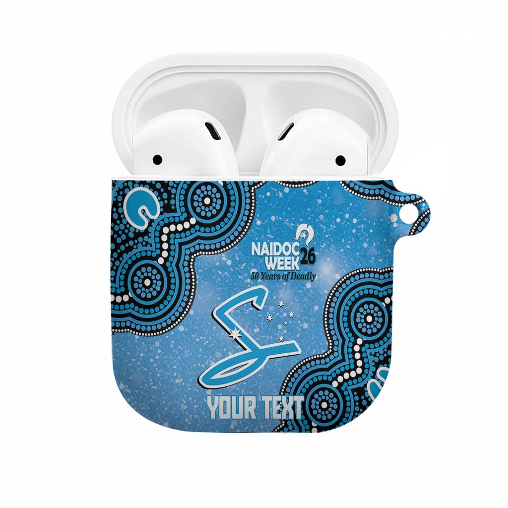 Adelaide Strikers NAIDOC Week 2026 Custom AirPods Case 50 Years Deadly Indigenous Art Glitter Effect