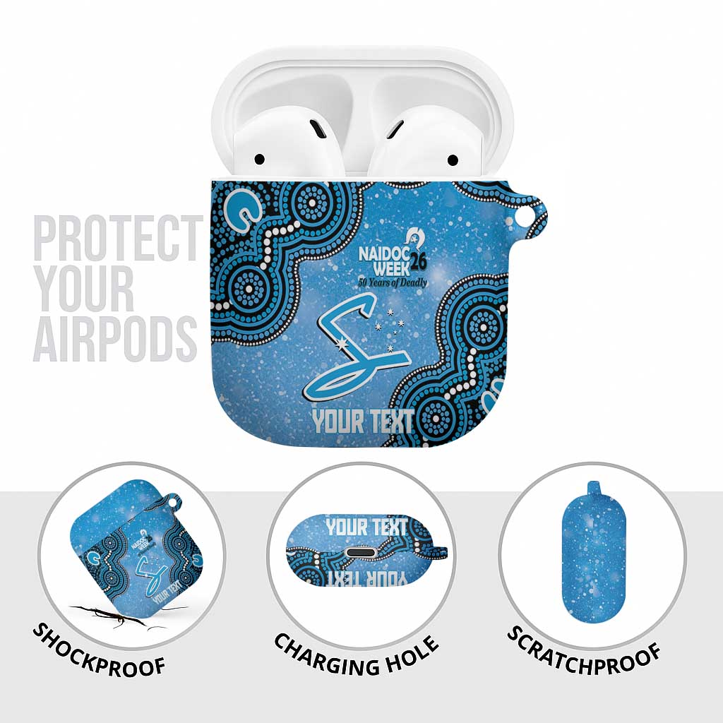 Adelaide Strikers NAIDOC Week 2026 Custom AirPods Case 50 Years Deadly Indigenous Art Glitter Effect