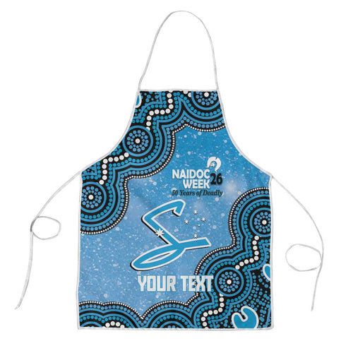 Adelaide Strikers NAIDOC Week 2026 Custom Apron 50 Years Deadly Indigenous Art Glitter Effect