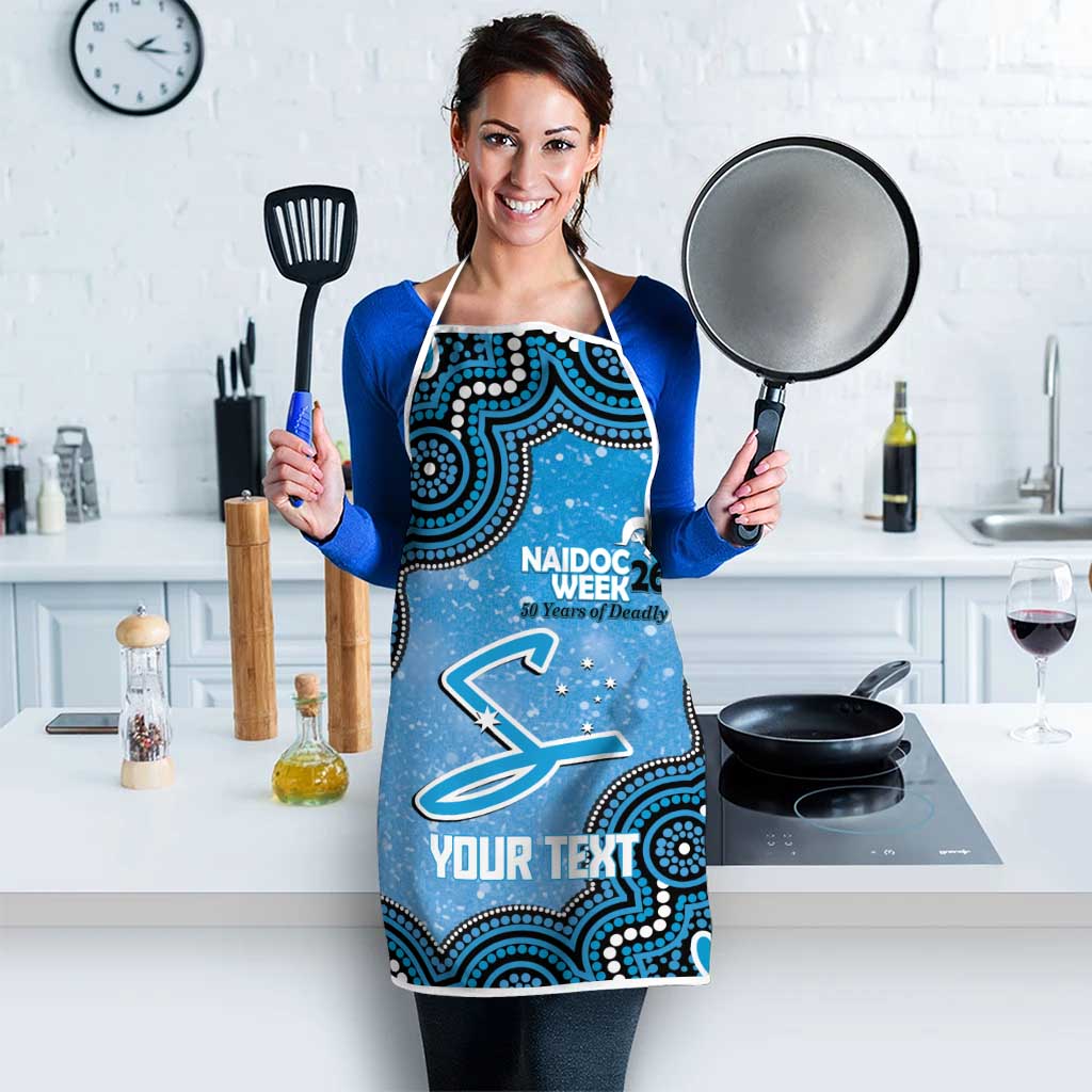 Adelaide Strikers NAIDOC Week 2026 Custom Apron 50 Years Deadly Indigenous Art Glitter Effect