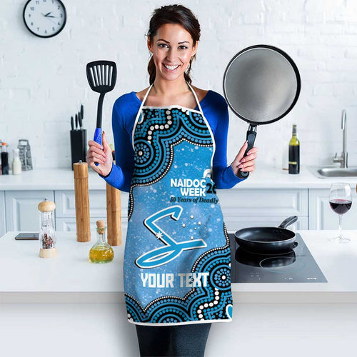 Adelaide Strikers NAIDOC Week 2026 Custom Apron 50 Years Deadly Indigenous Art Glitter Effect