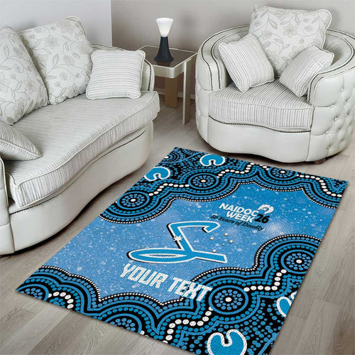 Adelaide Strikers NAIDOC Week 2026 Custom Area Rug 50 Years Deadly Indigenous Art Glitter Effect