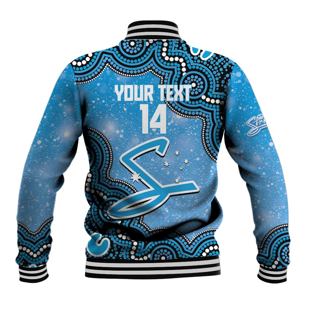 Adelaide Strikers NAIDOC Week 2026 Custom Baseball Jacket 50 Years Deadly Indigenous Art Glitter Effect