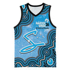 Adelaide Strikers NAIDOC Week 2026 Custom Basketball Jersey 50 Years Deadly Indigenous Art Glitter Effect