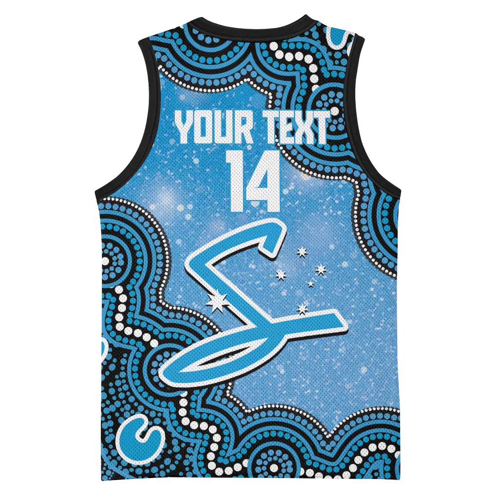 Adelaide Strikers NAIDOC Week 2026 Custom Basketball Jersey 50 Years Deadly Indigenous Art Glitter Effect