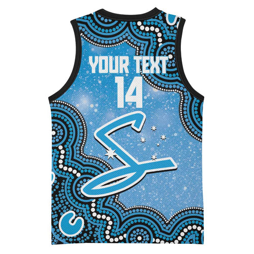 Adelaide Strikers NAIDOC Week 2026 Custom Basketball Jersey 50 Years Deadly Indigenous Art Glitter Effect