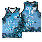 Adelaide Strikers NAIDOC Week 2026 Custom Basketball Jersey 50 Years Deadly Indigenous Art Glitter Effect