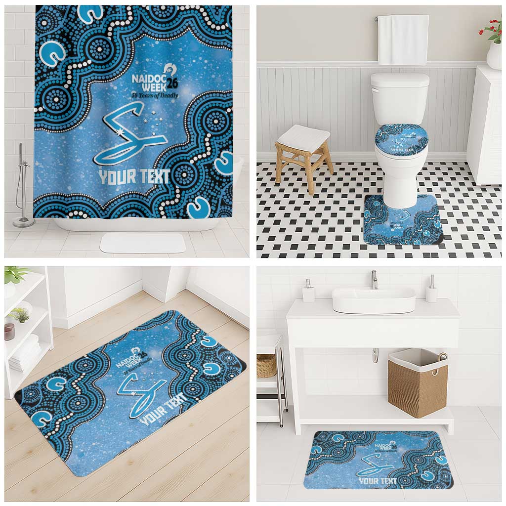 Adelaide Strikers NAIDOC Week 2026 Custom Bathroom Set 50 Years Deadly Indigenous Art Glitter Effect