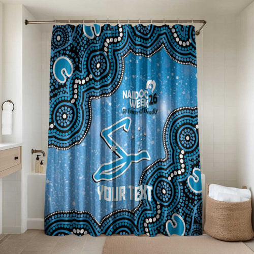 Adelaide Strikers NAIDOC Week 2026 Custom Bathroom Set 50 Years Deadly Indigenous Art Glitter Effect
