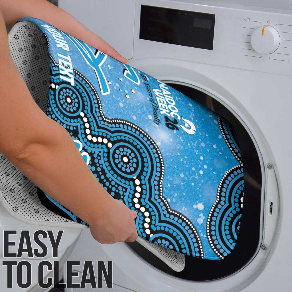 Adelaide Strikers NAIDOC Week 2026 Custom Bathroom Set 50 Years Deadly Indigenous Art Glitter Effect