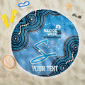 Adelaide Strikers NAIDOC Week 2026 Custom Beach Blanket 50 Years Deadly Indigenous Art Glitter Effect