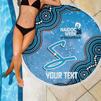 Adelaide Strikers NAIDOC Week 2026 Custom Beach Blanket 50 Years Deadly Indigenous Art Glitter Effect