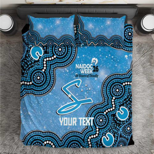 Adelaide Strikers NAIDOC Week 2026 Custom Bedding Set 50 Years Deadly Indigenous Art Glitter Effect