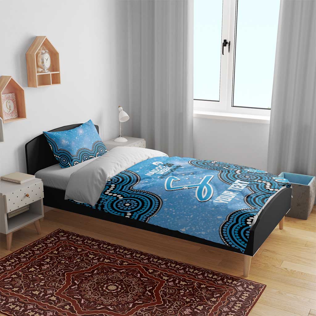 Adelaide Strikers NAIDOC Week 2026 Custom Bedding Set 50 Years Deadly Indigenous Art Glitter Effect