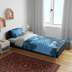 Adelaide Strikers NAIDOC Week 2026 Custom Bedding Set 50 Years Deadly Indigenous Art Glitter Effect