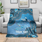 Adelaide Strikers NAIDOC Week 2026 Custom Blanket 50 Years Deadly Indigenous Art Glitter Effect