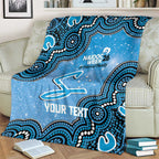 Adelaide Strikers NAIDOC Week 2026 Custom Blanket 50 Years Deadly Indigenous Art Glitter Effect