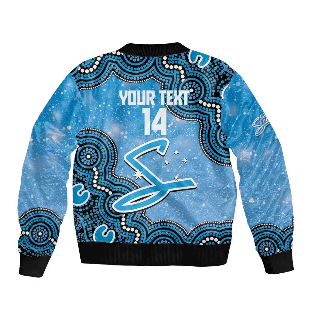 Adelaide Strikers NAIDOC Week 2026 Custom Bomber Jacket 50 Years Deadly Indigenous Art Glitter Effect