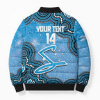 Adelaide Strikers NAIDOC Week 2026 Custom Bomber Puffer Jacket 50 Years Deadly Indigenous Art Glitter Effect