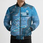 Adelaide Strikers NAIDOC Week 2026 Custom Bomber Puffer Jacket 50 Years Deadly Indigenous Art Glitter Effect