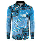 Adelaide Strikers NAIDOC Week 2026 Custom Button Sweatshirt 50 Years Deadly Indigenous Art Glitter Effect