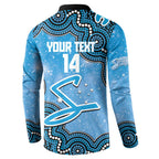 Adelaide Strikers NAIDOC Week 2026 Custom Button Sweatshirt 50 Years Deadly Indigenous Art Glitter Effect