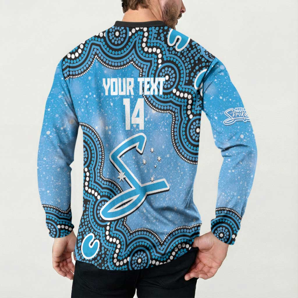 Adelaide Strikers NAIDOC Week 2026 Custom Button Sweatshirt 50 Years Deadly Indigenous Art Glitter Effect