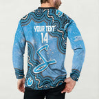 Adelaide Strikers NAIDOC Week 2026 Custom Button Sweatshirt 50 Years Deadly Indigenous Art Glitter Effect